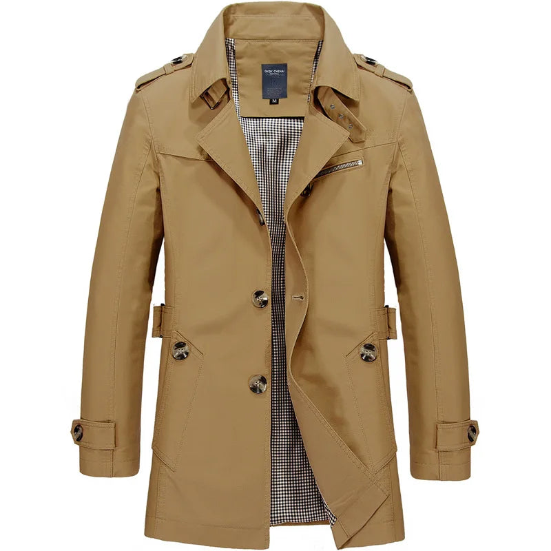 Vicente | Manteau trench moderne pour hommes
