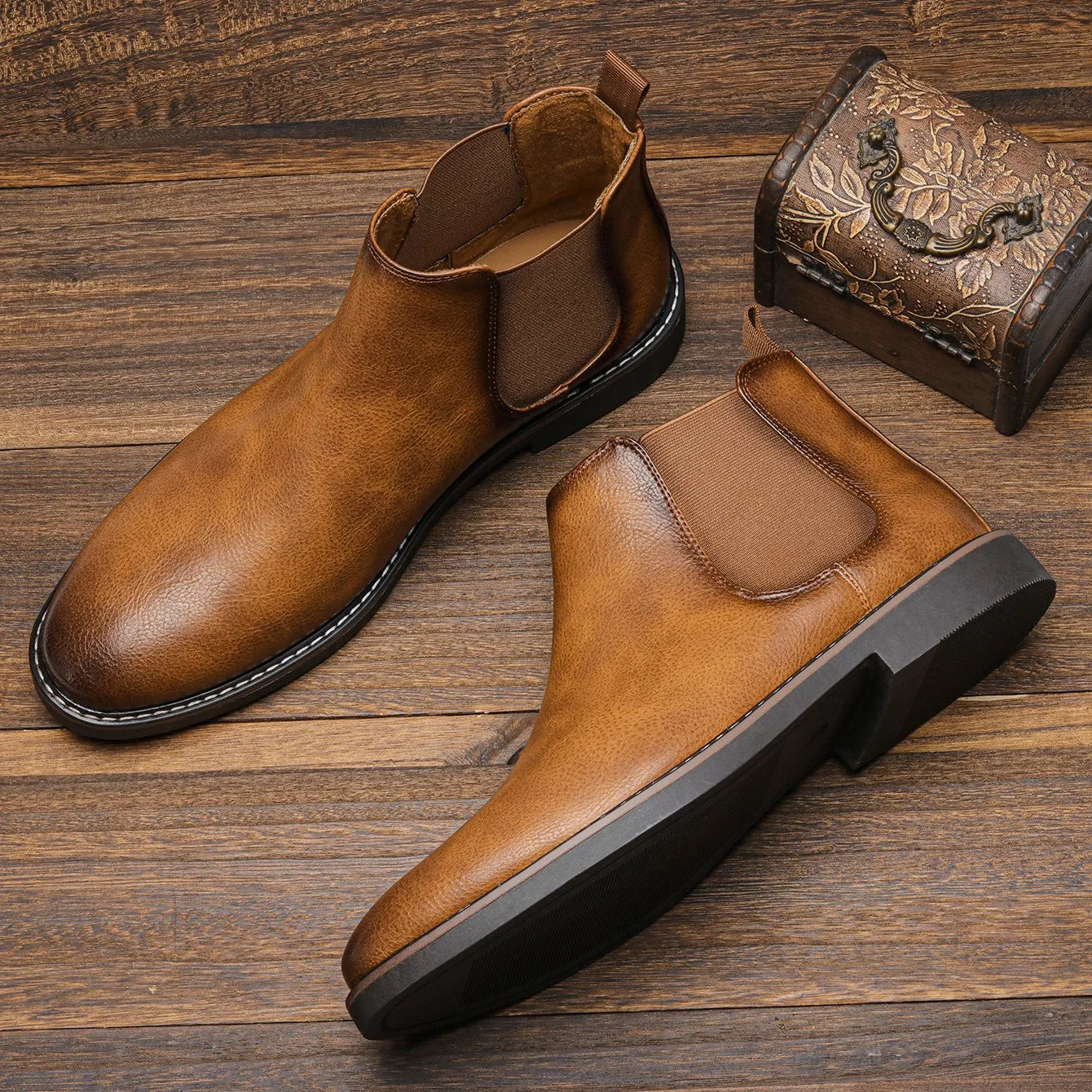 Maëlan | Bottines Chelsea élégantes pour homme