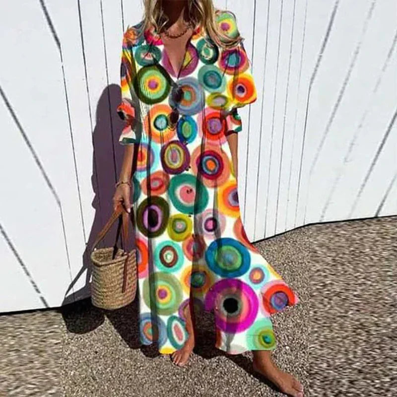 Maisie | Robe longue bohème flatteuse
