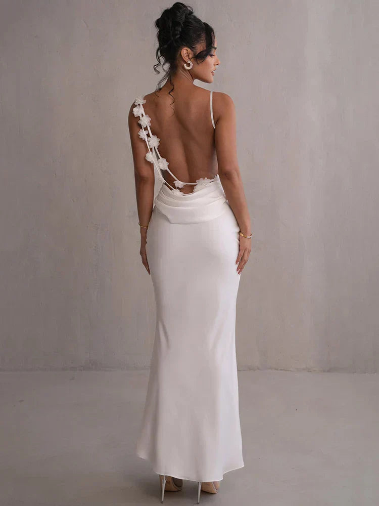 Romina | Maxivestido floral sans dos