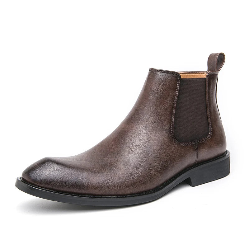 Carlos | Bottes en cuir Chelsea avec fermeture éclair