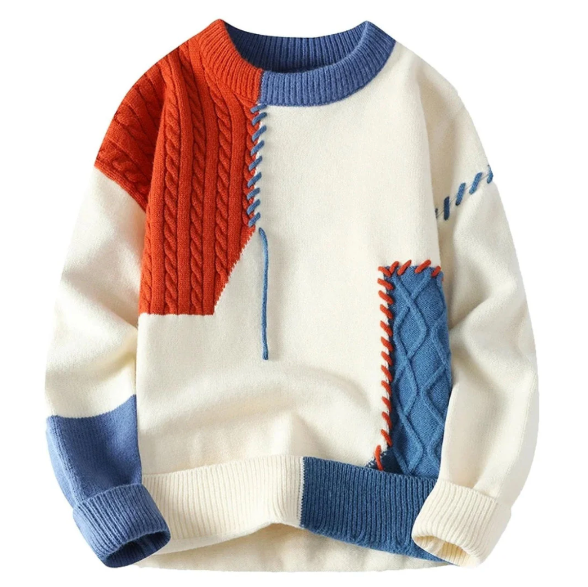 Patricia | Pull-over en patchwork