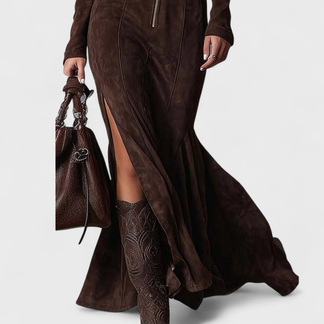 Isalène | Robe Longue Élégante à Silhouette Sculptée