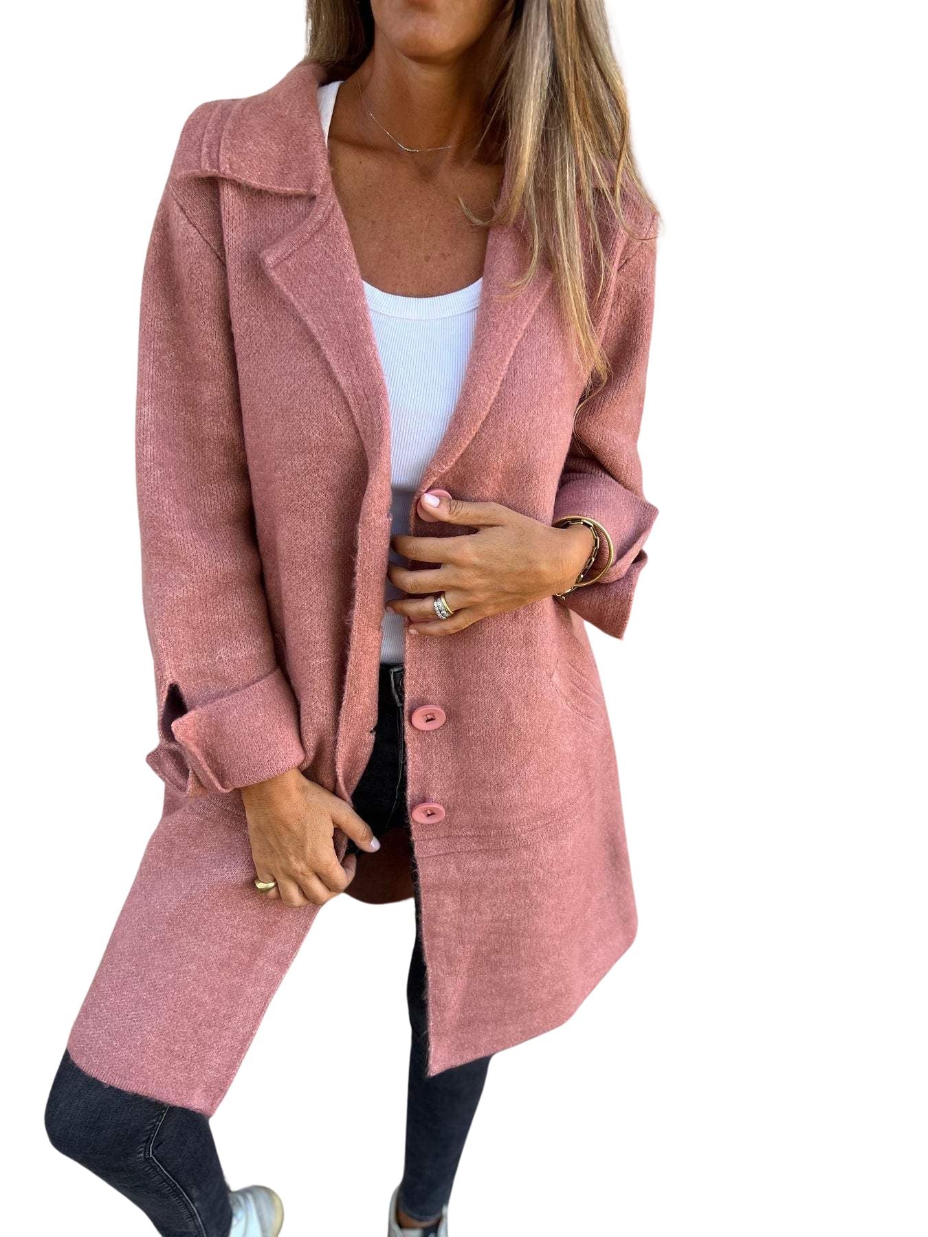 Magdalena | Manteau long décontracté à revers