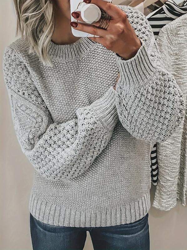 Lucía | Pull classique en tricot torsadé