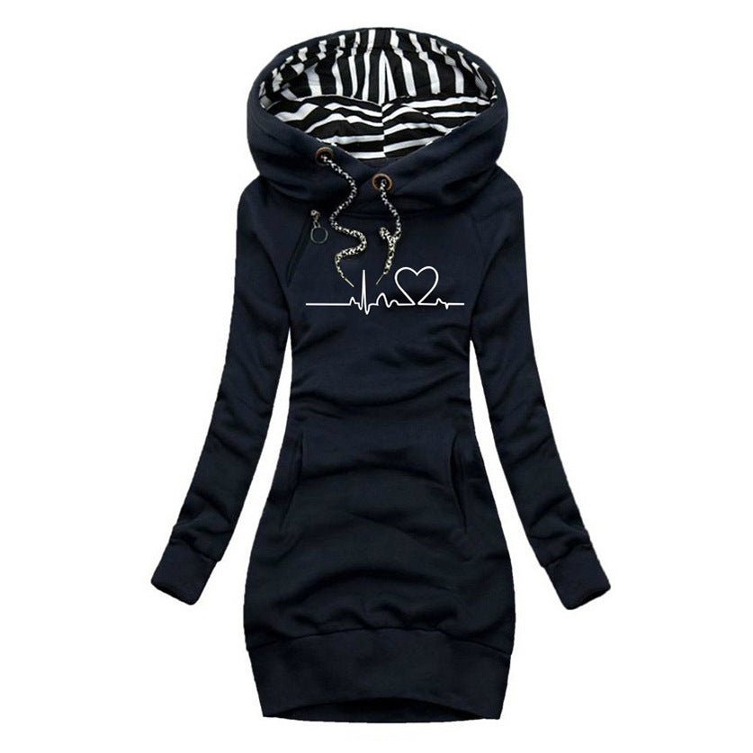 Karina | Robe en tricot imprimée Heartbeat