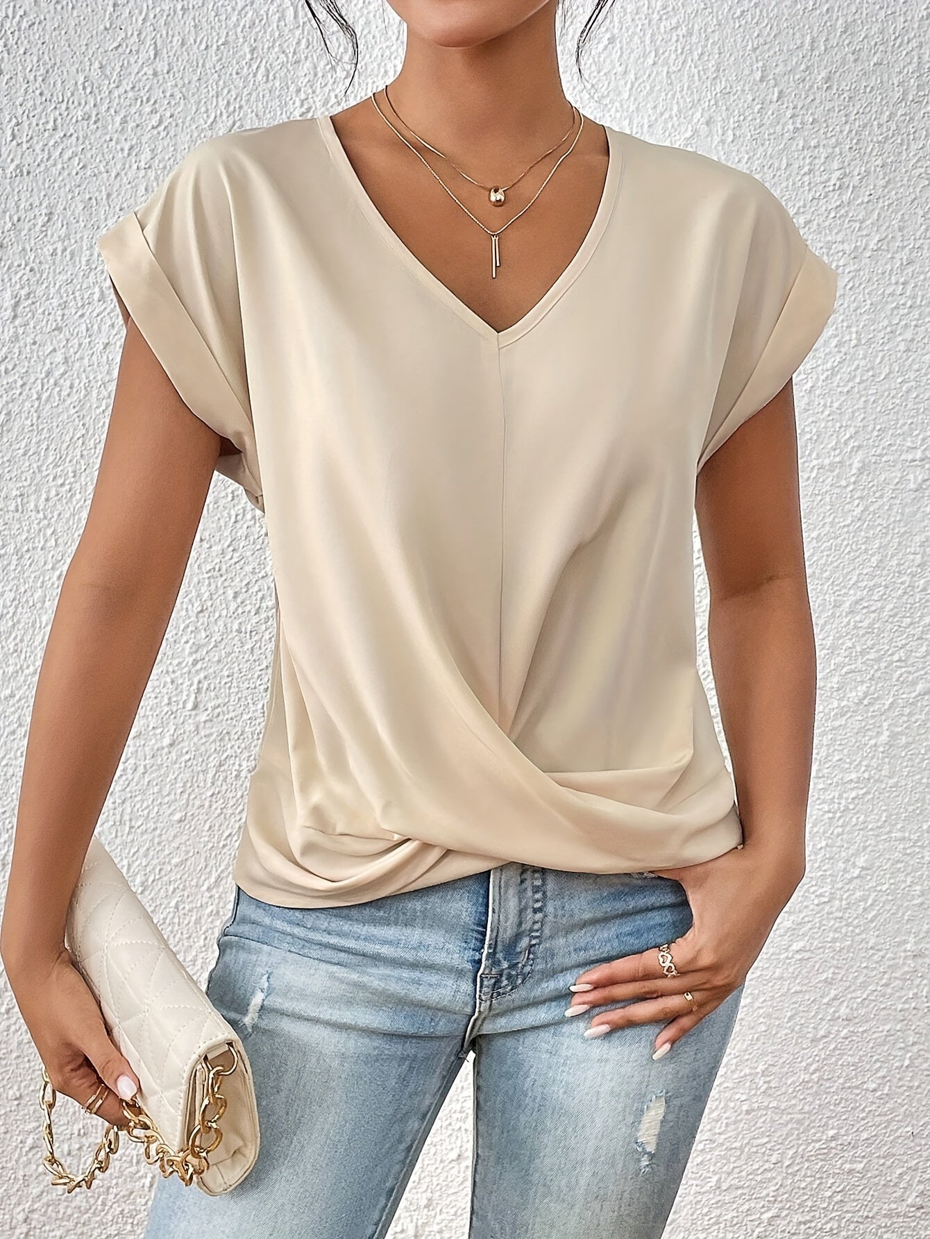 Clara | T-shirt élégante à coupe fluide