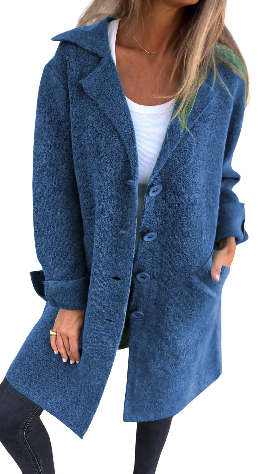 Magdalena | Manteau long décontracté à revers