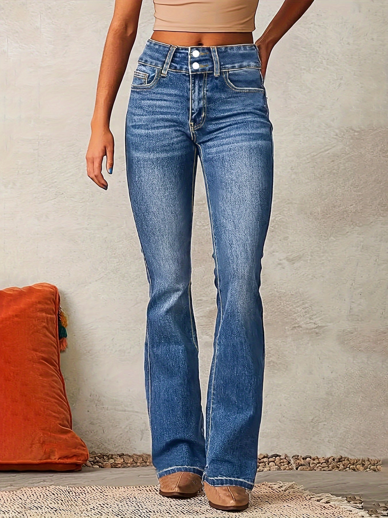 Aya | Jean évasé taille haute