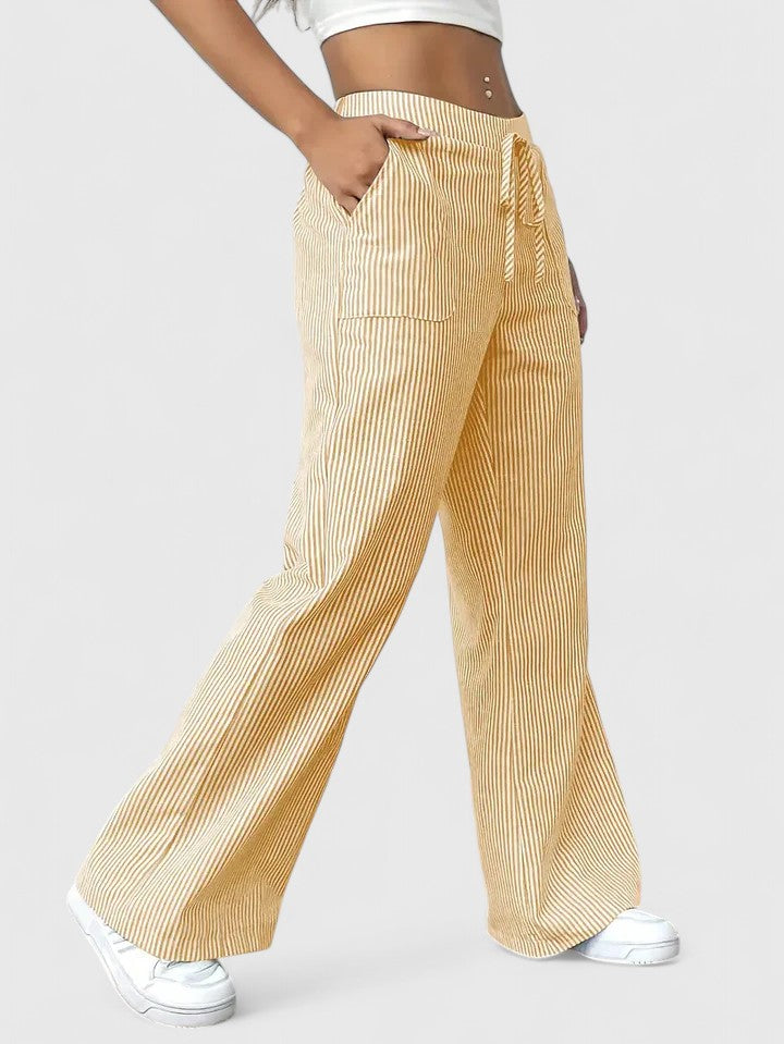 Dominique | Pantalon ample confortable avec des détails élégants