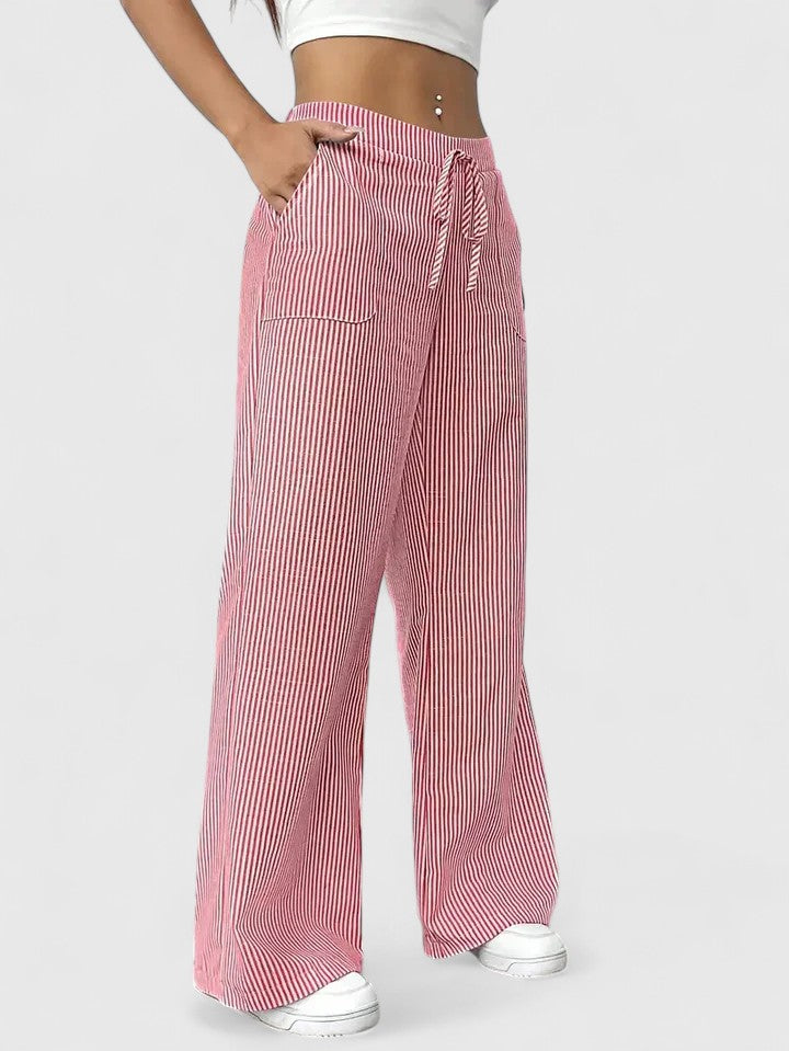 Dominique | Pantalon ample confortable avec des détails élégants