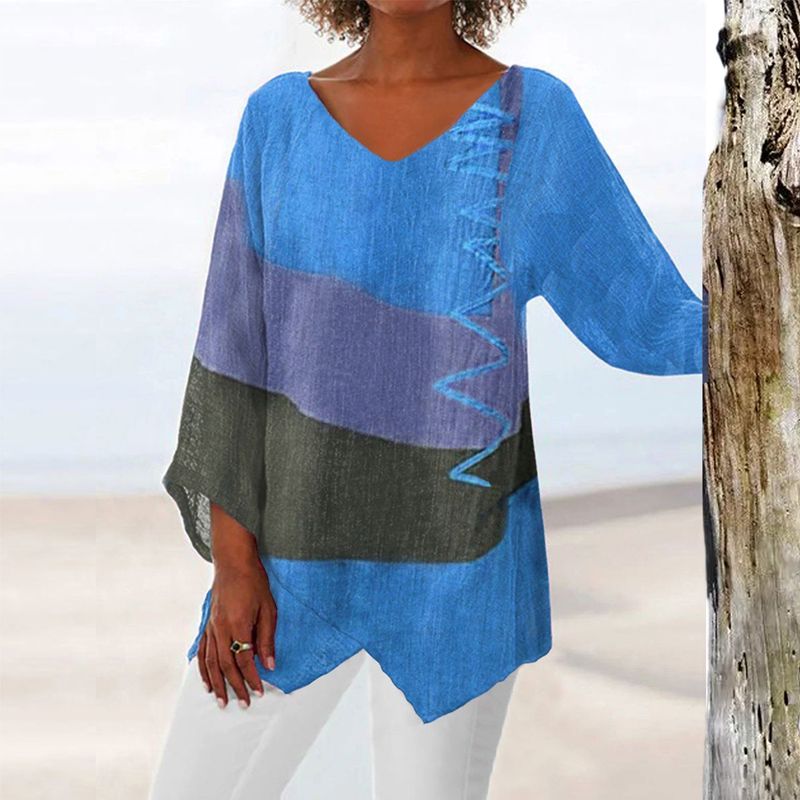 Hélène | Blouse asymétrique pour femme au style bohème