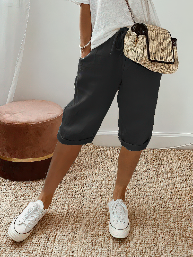 Marthe | Short confortable avec ourlet retourné