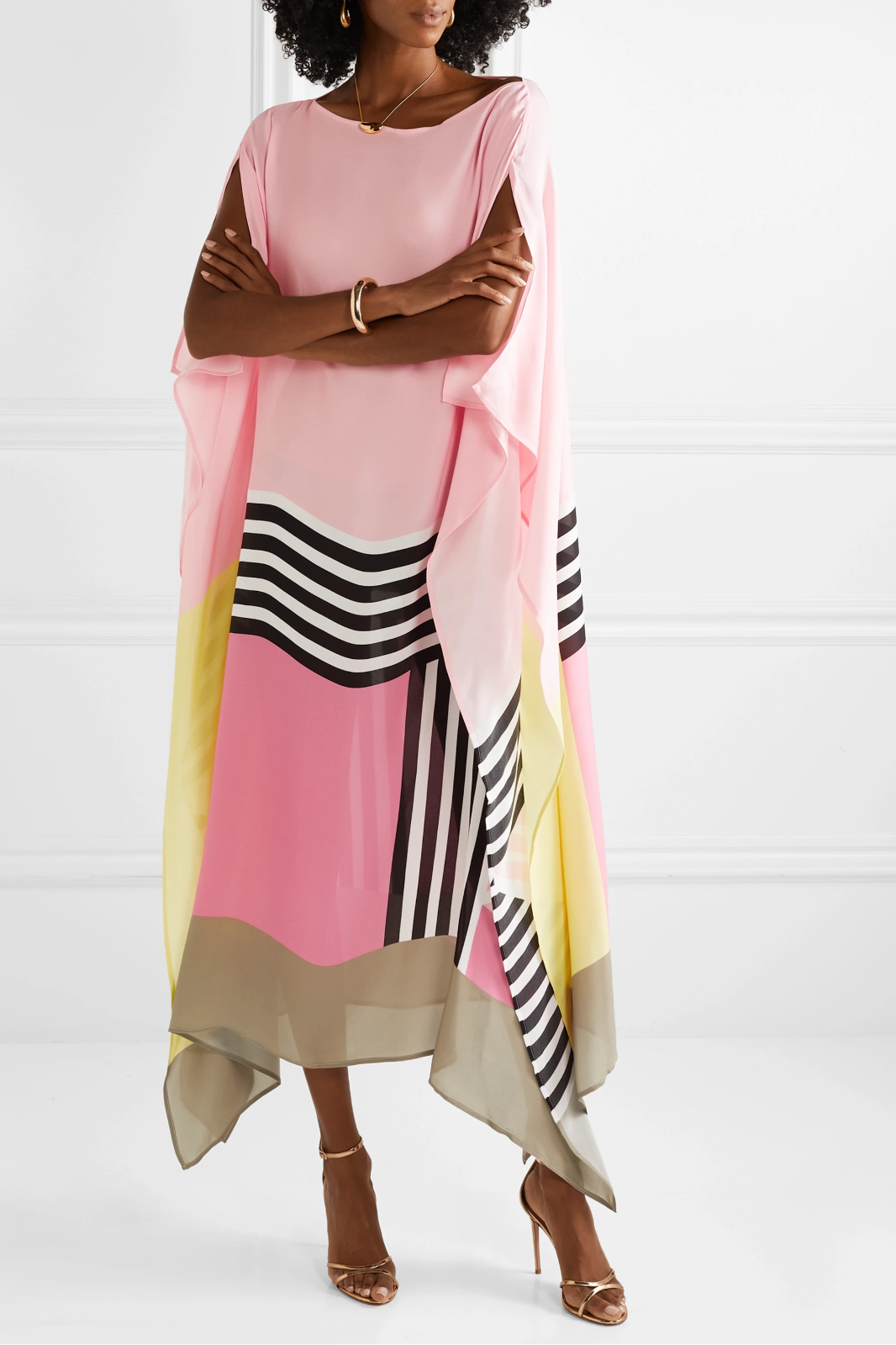 Iria | Caftan Élégant avec Imprimé Géométrique