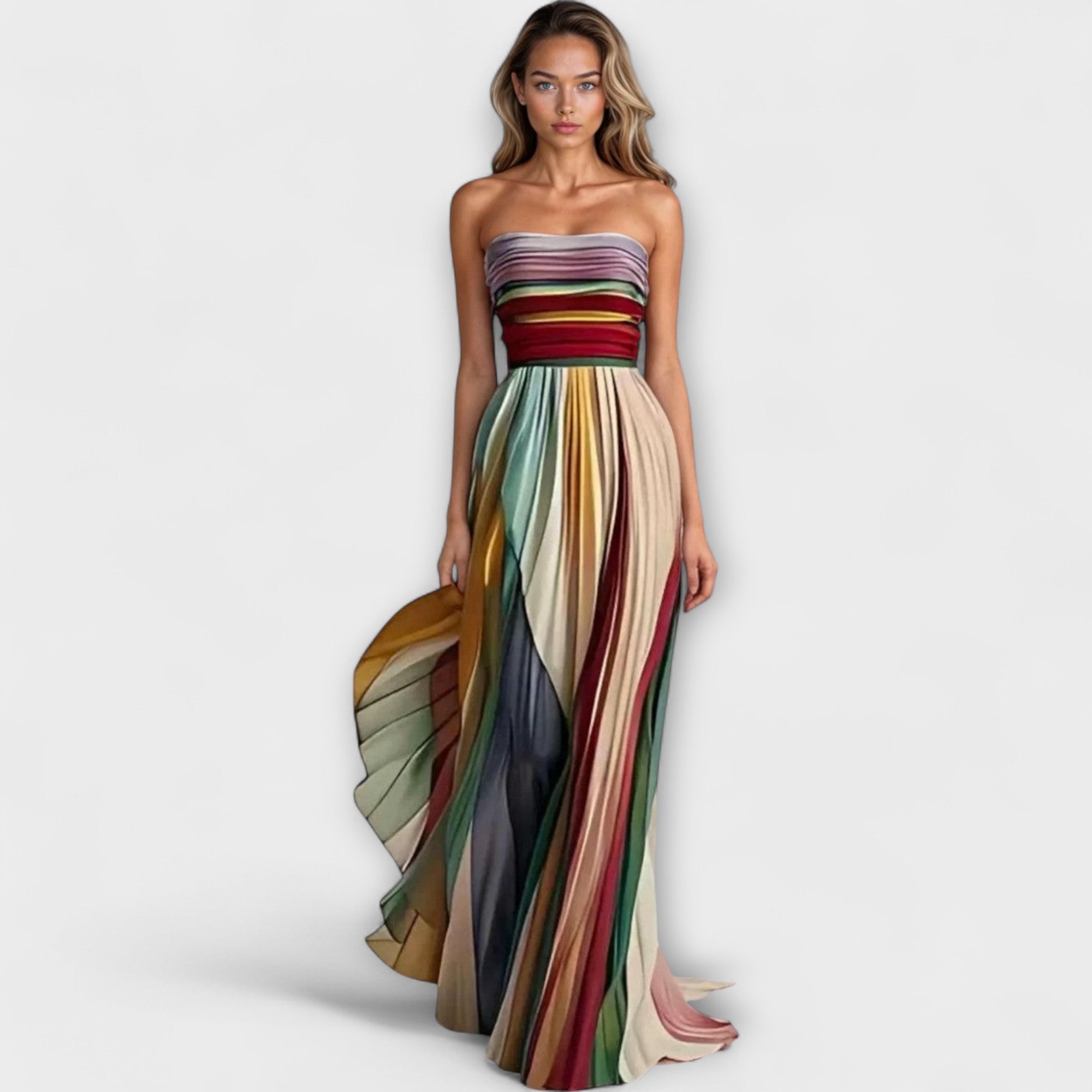 Flora | Robe sans manches colorée
