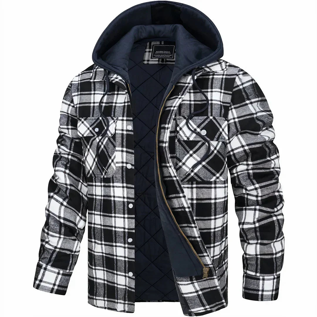 Jaime | Veste à carreaux avec capuche