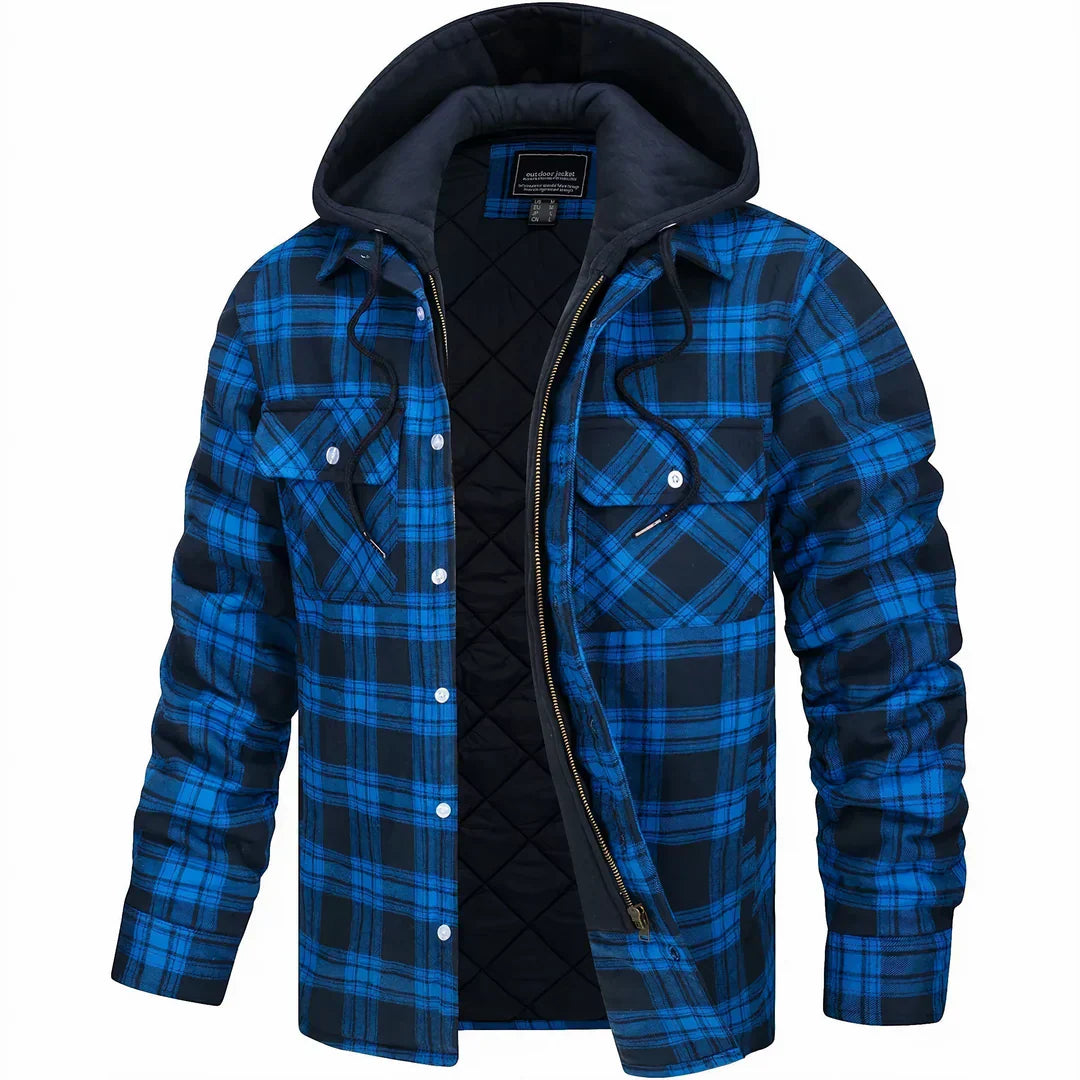 Jaime | Veste à carreaux avec capuche